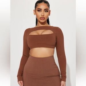 Fashion nova trinity snatched crop top